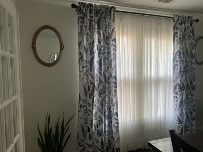 Set Of 2 Devonia Allover Light Filtering Window Curtain Panels - Lush ...