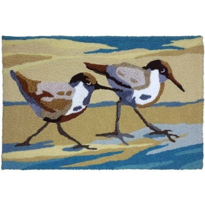 Jellybean Sandpiper Pair Rug – Elegant Indoor & Outdoor Doormat 20" X 30"