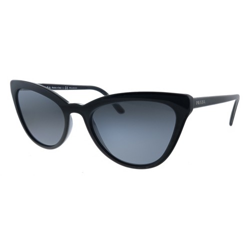 Prada Catwalk Pr 01vs 1ab5z1 Womens Cat-eye Polarized Sunglasses Black ...