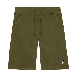 Dalix Astronaut Embroidered Short Soft Fleece Relaxed Drawstring Fit Lounge Mens - 1 of 4