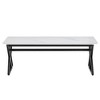 NicBex Modern 47" Rectangle Coffee Table with Black Metal Legs for Living Room and Office - 3 of 4