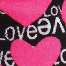 black - pink hearts