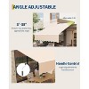 Retractable Awnings for Patio, Manual Patio Awning, Fade and Tear Resistant Fabric,Crank Handle, for Patio, Deck, Garden - 4 of 4