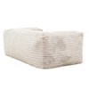 Living Room 71 In Memory Polyester Bean Bag Sofa, Soft Polyester Lounger Chair Bean Bag with Armrest, Beige - 3 of 4