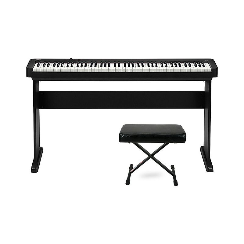 Casio CDP-S110 Digital Piano With CS-46 Stand and PL1250 Bench Black, 1 of 7
