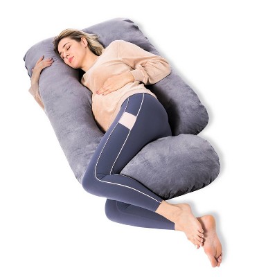 Momcozy Maternity Pillow, U Shaped - Gray