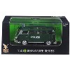 1962 Volkswagen Microbus Police Green 1/43 Diecast Car Model by Road Signature - 3 of 3