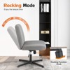 Vatros Cross-Legged Office Desk Chair,No Wheels Armless Swivel Home Office Chair - 3 of 4