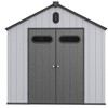 NicBex 8*10ft Outdoor Storage Shed  Weatherproof Garden Shed, Garden Big Spire Tool Storage for Storing Tools and Garden Equipment, Black - 2 of 4