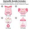 Big Dot of Happiness Little Princess Crown - 4 Pink and Gold Princess Baby Shower Games - 10 Cards Each - Gamerific Bundle - 3 of 4