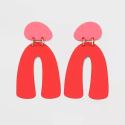 Abstract Arc Drop Earrings - Universal Thread™