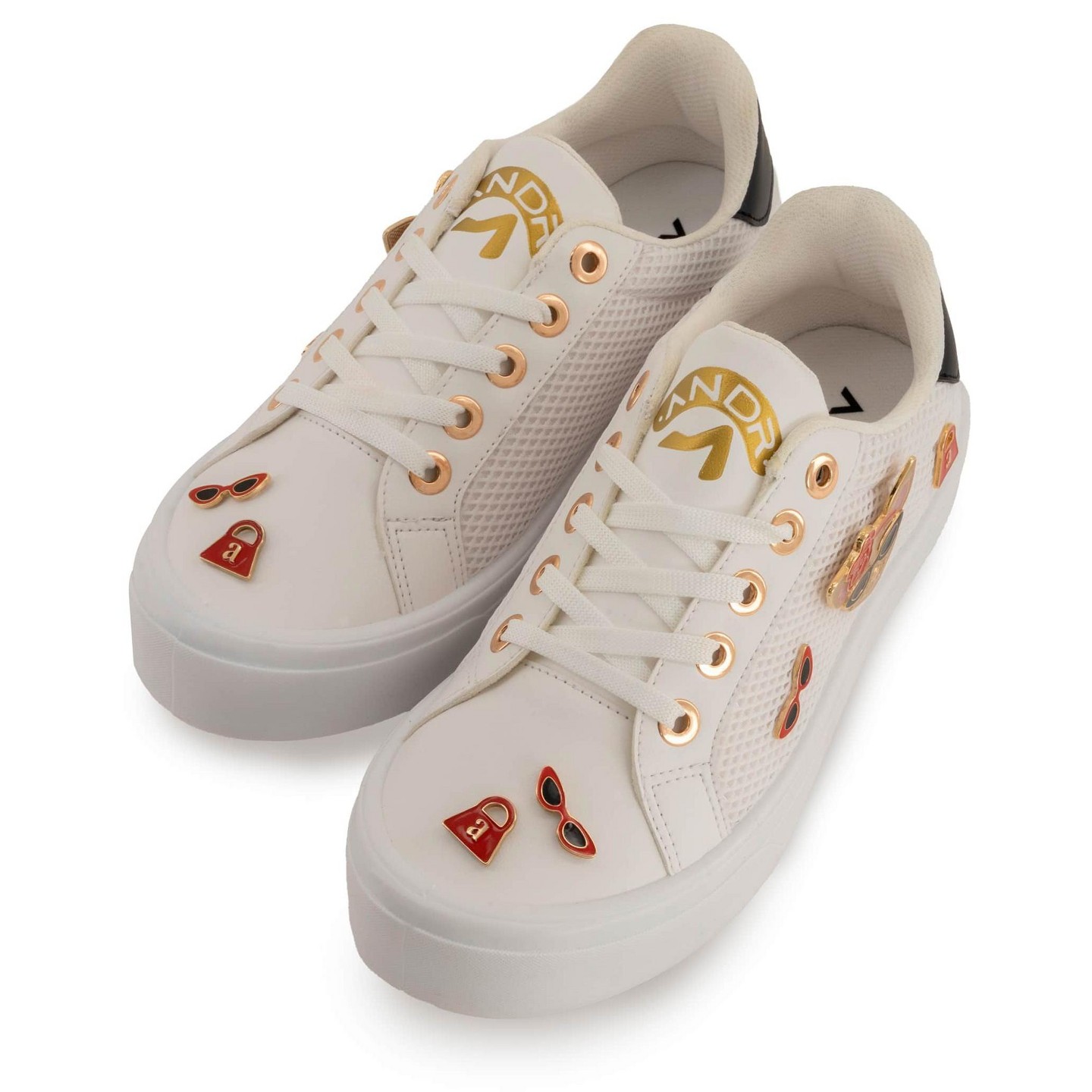 Женские кроссовки Andrea Casual Fashion Sneakers 95944-3908006 White 10, цвет: Белый — фото 3