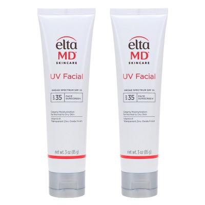 EltaMD UV Facial Broad Spectrum SPF 35 Face Sunscreen 3 oz 2 Pack
