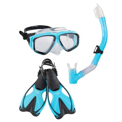 Speedo Junior Reefscout MSF Snorkel Set S/M - Blue/Clear
