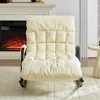 Mjkone Adjustable Widen Rocking Chair,Modern Lounge Nursery with Iron Frame - 2 of 4