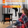 Kumasinova Freestanding Electric Fireplace Stove with 3D Realistic LED Flames,High Quality Touch Button 1000W/1500W Heat,Black - 4 of 4