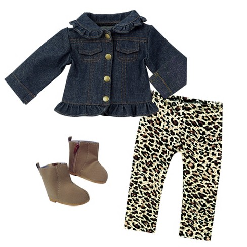 Sophia’s Jean Jacket, Leggings, And Boots Set For 18
