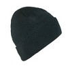 CTM Men's Black Winter Stocking Knit Cuff Cap - 2 of 4