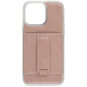 Walli Cases Pink Python Phone Case with Wallet and Finger Strap - 1 of 4