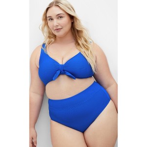 Women's Plus Size Valencia Hi Waist Bikini - cobalt blue | CITY CHIC - 1 of 4