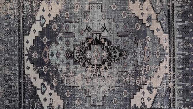 Cicero Indoor/Outdoor Medallion Area Rug Blue/Gray - Jaipur Living, 2 of 8, play video