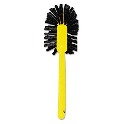 Rubbermaid Commercial FG632000BRN Commercial-Grade Toilet Bowl Brush with 17 in. Long Plastic Handle - Brown
