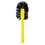 Rubbermaid Commercial FG632000BRN Commercial-Grade Toilet Bowl Brush with 17 in. Long Plastic Handle - Brown