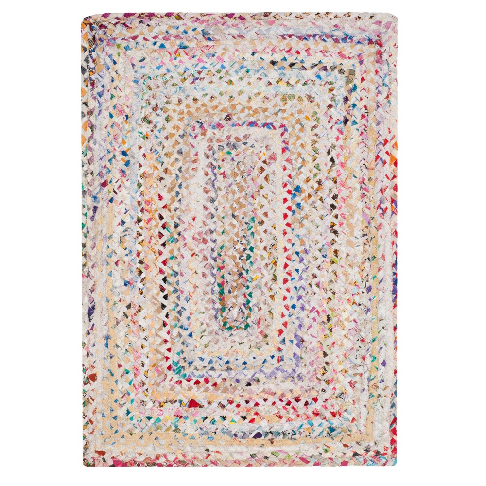  Ivory Swirl Woven Accent Rug