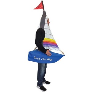Imposta Costumes Adult Seas the Day Tunic Costume - Size One Size Fits Most - Blue - 1 of 2