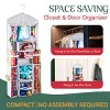 Hastings Home Hanging Dual-Sided Wrapping Paper Storage and Organizer With Clear Compartments - White - 4 of 4