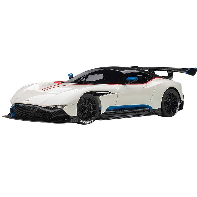Aston Martin Vulcan Stratus White with Red and Blue Stripes 1/18 Model Car by Autoart, 1 of 5