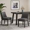 Coolbibila Fabric Upholstered Wood Dining Chairs Set of 2,Comfortable Armless Seat With Hardwood Frame Legs Kitchen Dining Chair - 2 of 4