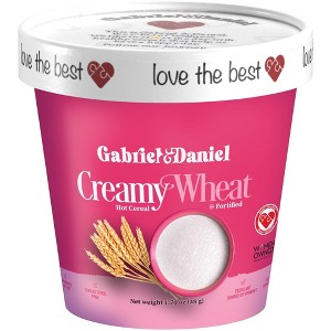 Gabriel and  Daniel Creamy Wheat Hot Cereal  – NON-GMO, Organic, Instant Breakfast – 6 Pack - 1 of 4