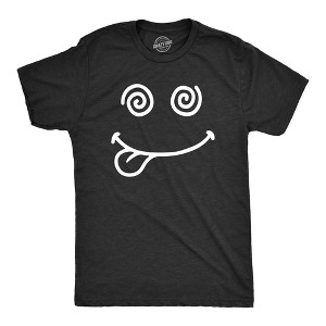 Mens Crazy Smile T Shirt Funny Silly Insane Whacky Smiling Face Tee For Guys - Crazy Dog Men's T Shirt - 1 of 4