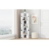 VYNXARIA 360¡ã Rotating Shoe Rack Tower - 7-Tier Organizer for Shoes & Essentials in White - 4 of 4