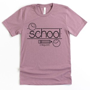 The Juniper Shop SmileyWorld School Handwriting Lines Youth Short Sleeve Tee - 1 of 4