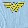 Boys' DC Wonder Woman WW Logo Distressed T Shirt - 2 of 4