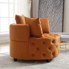 CAVINAS 40.6" Wide Modern Barrel Accent Chair for Living Room, Upholstered Leisure Sofa Chair - 2 of 4