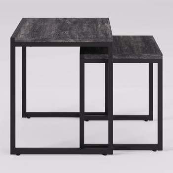 Set of 2 Forth Worth Square Nesting Side Tables - CorLiving