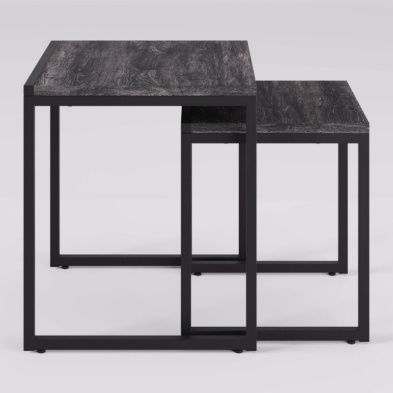 Set of 2 Forth Worth Square Nesting Side Tables - CorLiving, 1 of 7