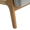 NicBex Accent Chair Upholstery Wood Frame Arm Chair Lounge Chair Reading Chair Comfy Chair, Gray - 2 of 4