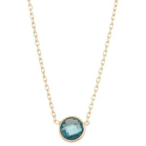 Designs By Gioelli 10K Yellow Gold Gemstone Station Necklace - 1 of 2