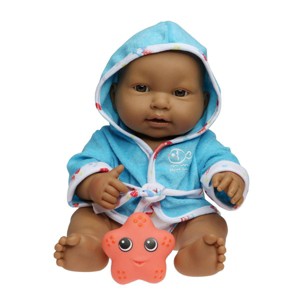 JC Toys Lots to Love Babies All Vinyl Baby Doll with Hooded Towel and Bath Accessories - Hispanic - 1 of 4
