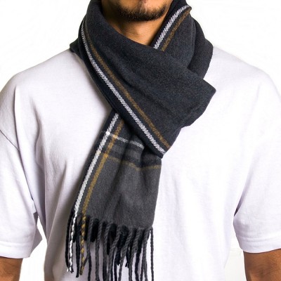 Alpine Swiss Mens Plaid Scarf Softer Than Cashmere Scarves Winter Shawl ...