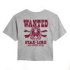 Women's - Marvel - Wanted Star Lord Cropped Graphic T-Shirt - image 2 of 4