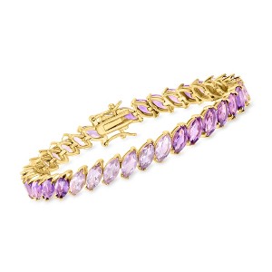 Ross-Simons 17.00 ct. t.w. Ombre Amethyst Tennis Bracelet in 18kt Gold Over Sterling - 1 of 4