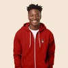 Dalix Astronaut Embroidered Hoodie Fleece Sweatshirt Zip Front Mens - 4 of 4