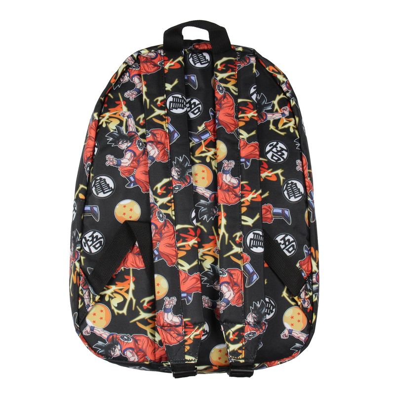 Dragon Ball Z Backpack Goku Fighting Stance Backpack Laptop School Travel Backpack Black, 4 of 5
