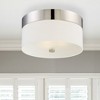 Crystorama Lighting Grayson 3 - Light Flush Mount in  Polished Nickel - 4 of 4