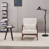 PAGED Mid-Century Accent Chair with Solid Wood Frame,Arm Chair with Pillow Upholstered,Modern Accent Chair for Living Room,Bedroom - 2 of 4